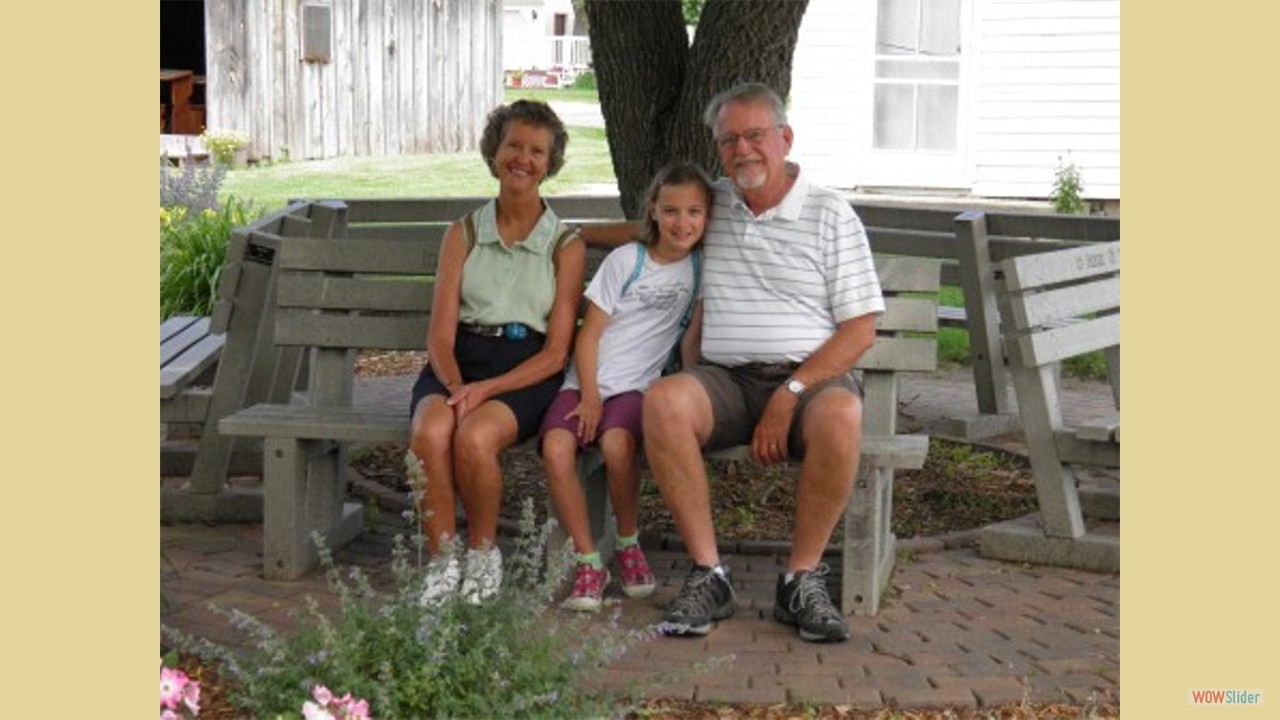 Grandma, Abby, Grandpaw in De Smet SD, the setting for the Little House on the Prairie books. 
