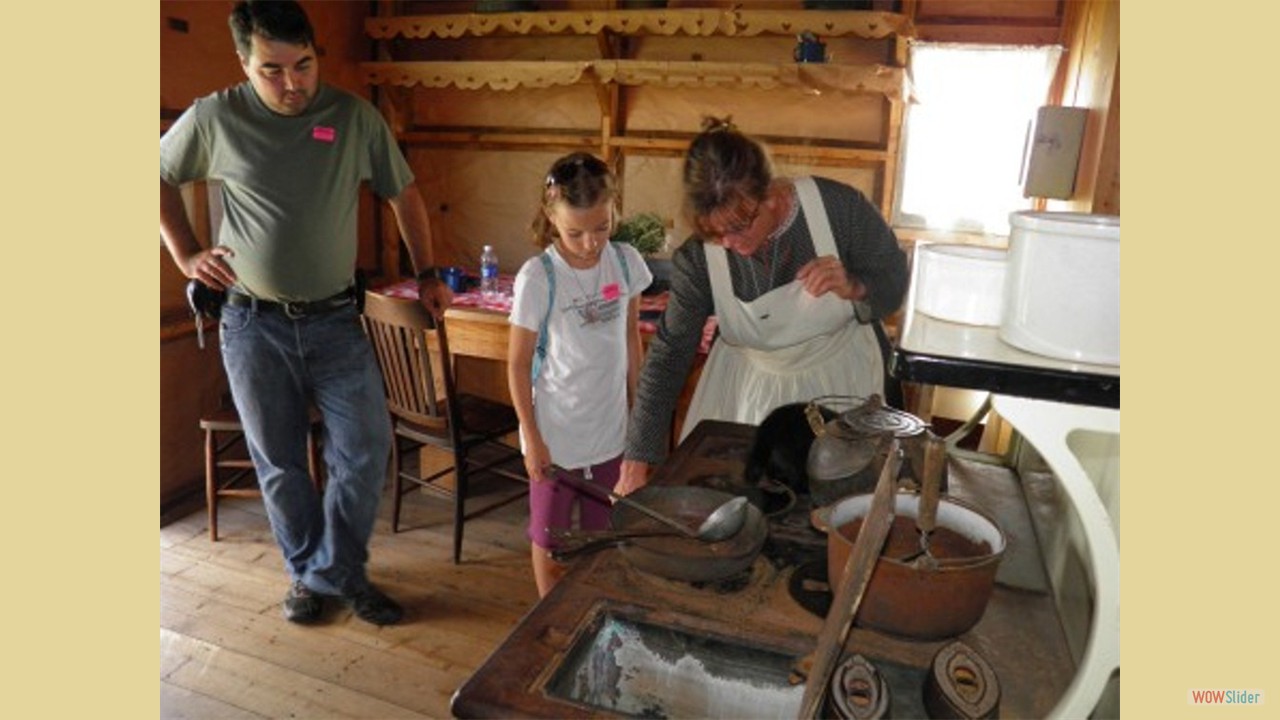 Cooking on the wood stove