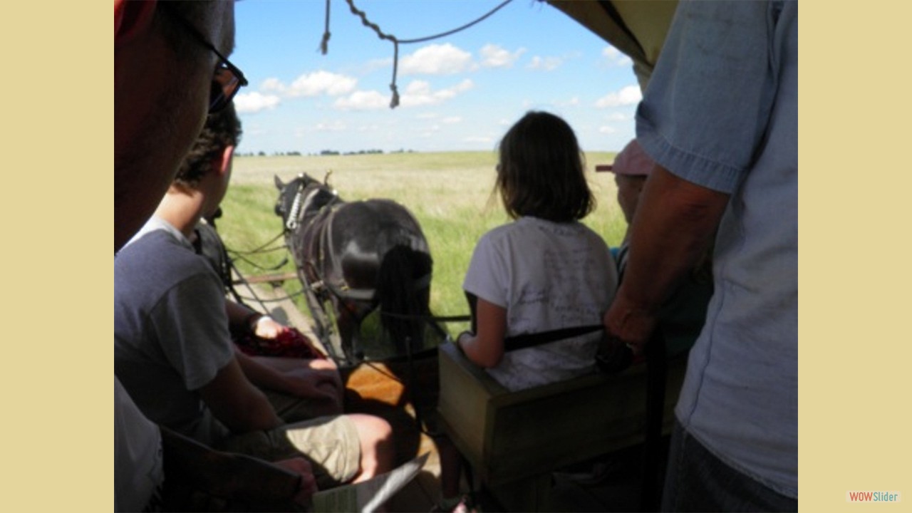 Driving the covered wagon