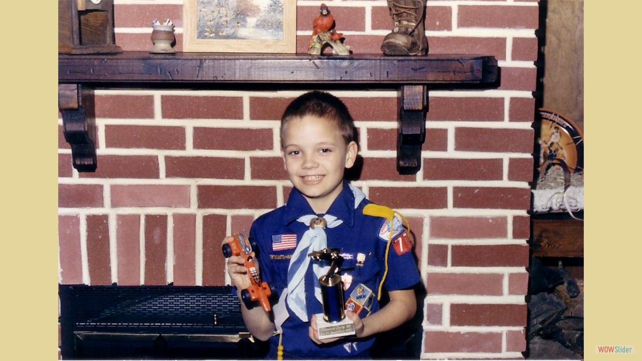 Eric - Pine Wood Derby trophy 