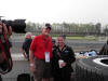 Bob with Sarah Fisher in the Pits