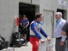 Mike Conway in the  Garage