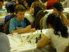 Josh, my RD 4 opponet in blue on left